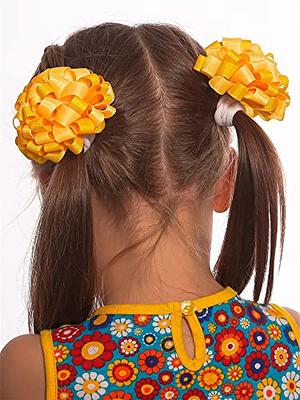 Big Hair Bows for Girls with Alligator Clips Tulle Cute Handmade