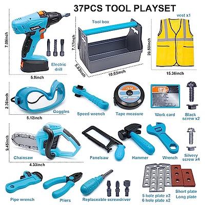 BLACK+DECKER Kids Tool Set Pretend Play Trunk with Tool Box, Construction  Vest & Hard Hat – 22 Piece Set [ Exclusive] - Yahoo Shopping