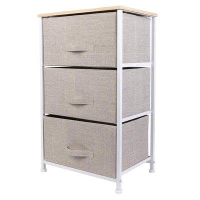 Simplify 3 Drawer Storage Chest, Grey