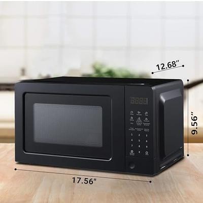 Midea Compact Black Microwave - 0.7-cu ft - 700 W