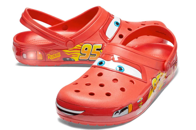 crocs with the word crocs on the side