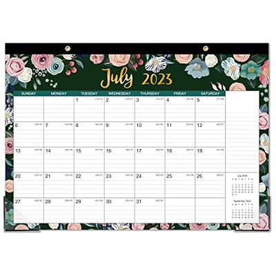  2024 Desk Calendar - 12 Monthly Desk/Wall Calendar,  16.9×12.1, January 2024 - December 2024, Large Ruled Blocks + Premium  Thick Paper + Corner Protectors - 12 Different Themes : Office Products