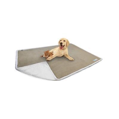 iPrimio Paw Print Dog & Cat Feeding Mat, X-Large, Taupe