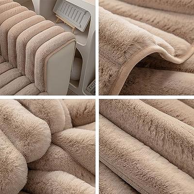 Couch Cover,Soft Warm Faux Fur Sofa Couch Cover, Plush Shaggy