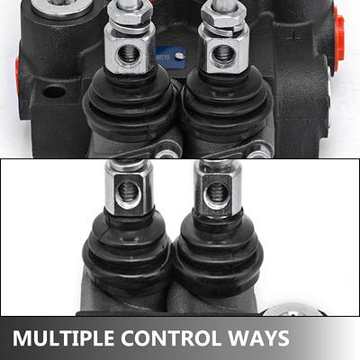 Chief Directional Control Joystick Valve, 10 GPM, SAE 10 Inlet/Outlet, 2  Spool