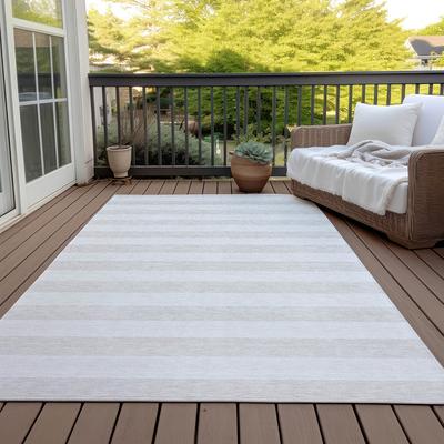 Machine Washable Indoor/ Outdoor Cabana Stripe Chantille Rug - Yahoo  Shopping