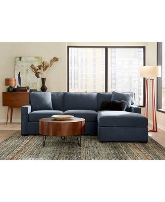 Fabric Chaise Sectional Sofa