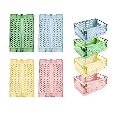 Soaoo 10 Pcs Pantry Storage Baskets Plastic Storage Bins Pantry Organizing  Bins Colored Baskets for Kitchen Cupboard Bathroom Shelves Drawers Pantry