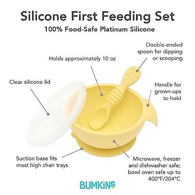 Ginbear Suction Bowls for Baby, Baby Led Weaning Spoon and Fork