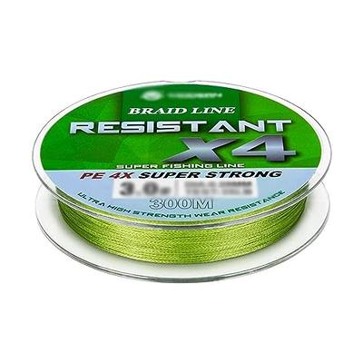 Dorisea Extreme Braid 100% PE Multi-Color(Fluorescent Green&Black) Braided Fishing Line 109Yards-2187Yards 6-550Lb Test Fishing Wire Fishing String