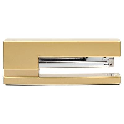 Jam Paper Office & Desk Set, Gold, 1 Stapler & 1 Tape Dispenser, 2 Pack