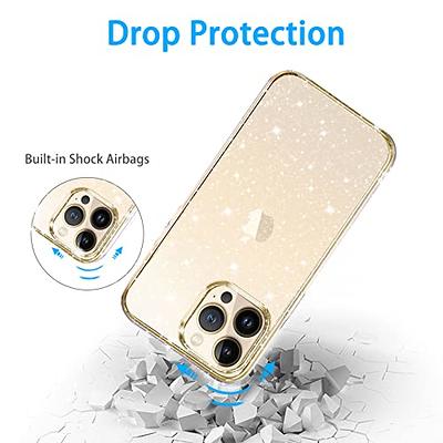 Compatible with iPhone 13 Case, Clear Glitter Soft TPU Shockproof  Protective Bumper Cover, Sparkle Bling Sparkly Cute Slim Women Girls Phone  Case for iPhone 13-6.1 inch 