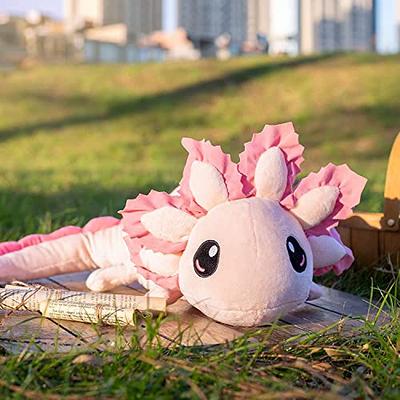 Kawaii Axolotl Plush Toys Salamander Stuffed Animals Doll Birthday Gifts  Cute Home Room Decor