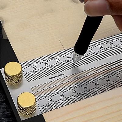 Stainless Steel Scribing Ruler, T Type, Marking Ruler, Precision