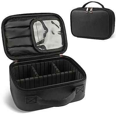 Travel Makeup Case,chomeiu- Professional Cosmetic Makeup Bag  Organizer,accessories Case, Tools Case (small, Black)