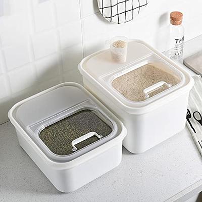 LivLab 10 Lbs Storage Container Bin Rice Dispenser with Measuring Cup Food  Cereal Container Bins Household for Kitchen Pantry Organization - Yahoo  Shopping