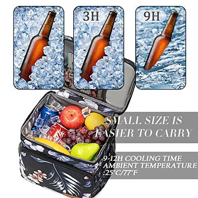 Small Lunch Bag 9-Can (7L) for Women Man Insulated Lunch Box with  Adjustable Shoulder Strap for Picnic Boating Beach Fishing Work School  Thermal Lunch