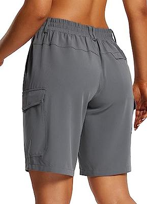 BALEAF Women's 10 Long Shorts Knee Length Hiking Cargo Shorts