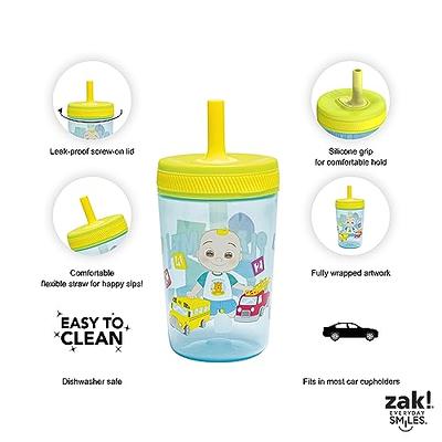 Zak Designs CoComelon Kelso Tumbler Set, Leak-Proof Screw-On Lid with Straw,  Bundle for Kids Includes Plastic and Stainless Steel Cups with Bonus Sipper  (3pc Set, Non-BPA), 15 fluid ounces - Yahoo Shopping