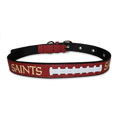 Pets First NFL New Orleans Saints Best Dog Collar NFL Signature PRO  PVC-Leather Premium - Medium - Yahoo Shopping