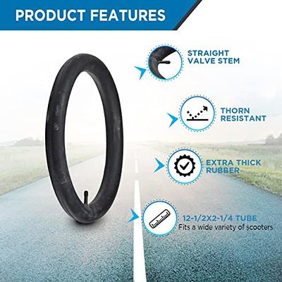 12-1/2 x 2-1/4 Scooter Inner Tube with Straight Valve Stem