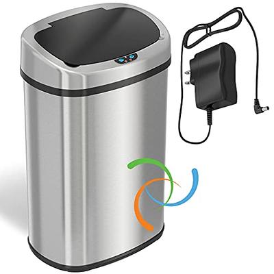 iTouchless - 23-Gal. Touchless Trash Can - Stainless-Steel