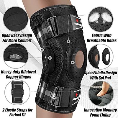 ACE Brand Adjustable Compression Knee Support with Stabilizers Firm Support  for Weak Sore or Injured Joints Compression Knee Brace with Adjustable  Straps Breathable One Size Fits Most Knee Brace with Dual Side