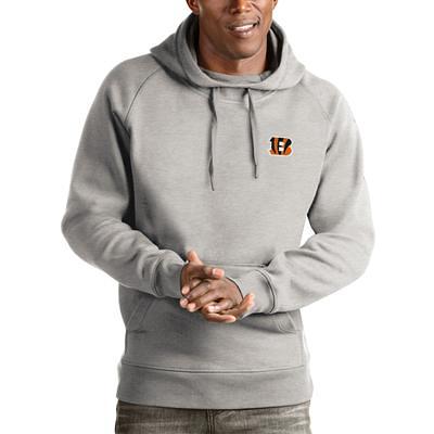 Cincinnati Bengals Antigua Women's Axe Bunker Tri-Blend Pullover Hoodie -  Gray