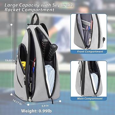  Sucipi Pickleball Bag Backpack for Women Men Pickleball Sling  Bag Pickleball Backpack Reversible Pickleball Paddle bag Pickleball Rackets  Bags Black : Sports & Outdoors