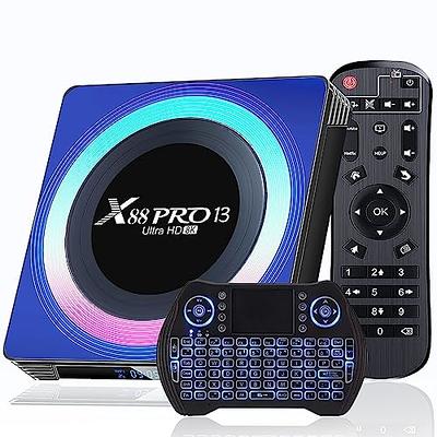  BL Android TV Box 13.0, 2024 Android TV Box 6K 8K Wi-Fi 6 4GB  RAM 64GB ROM, X88PRO 13 TV Box Android RK3528 Quad-Core 2.4G/5G Wi-Fi  Bluetooth 5.0 USB 3.0 Android