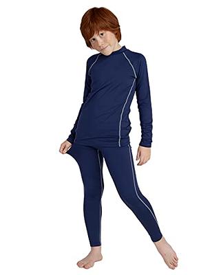 LAVRA Girl's Cotton Thermal Sets, Fleece Lined Insulated Long John Pajama  & Underwear for Girls