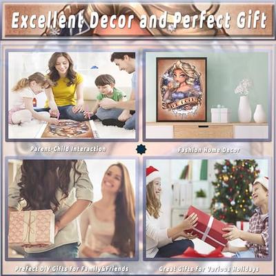 5D Diamond Painting Green Christmas Puppy and Presents Kit