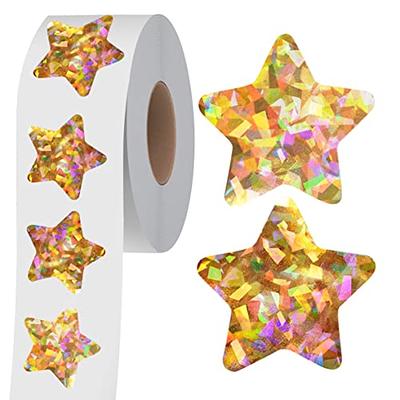 500 PCS Holographic Silvery Star Stickers Self Adhesive Metallic Glitter  Foil
