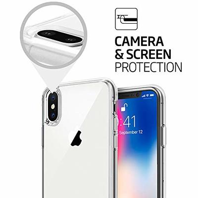 TENOC Phone Case Compatible with iPhone Xs & iPhone X/10 5.8 Inch, Clear  Cases Cute Slim Soft TPU Cover Protective Bumper