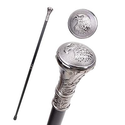 Walking Stick With Eagle Handle Made of Silver Walking Cane for