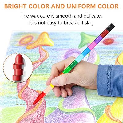 Stackable Crayons Rainbow Pencils 12-color Pencils Supplies Mini