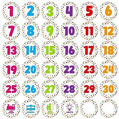 Number Spot Markers Stickers for Classroom Floor 4 Number Spot Markers and Labels Classroom Line-Up Helper Spots Stickers Colorful Floor Decals