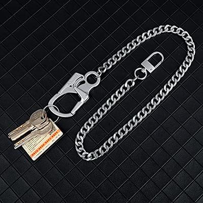 Ahiller Biker Wallet Chain, Heavy Duty Pocket Chain with Lockable  Carabiner, Men Chains for Keys, Jeans, Pants, Purse and Handbag  (P-Silver-1PCS) - Yahoo Shopping
