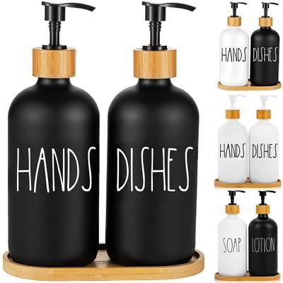 Hand & Dish Soap Dispenser Black Kitchen Accessories Kitchen Soap
