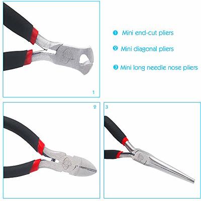 5-piece Jewelry Pliers, Jewelry Tools Kit Includes Round Nose Pliers, Jewelry  Wire Cutters, Needle Nose Chain Nose Pliers 