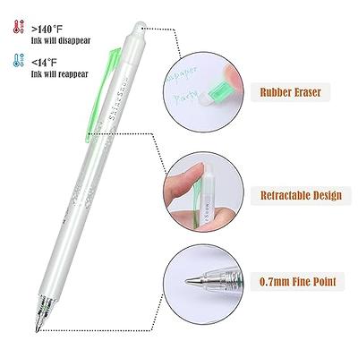 BAYTORY 12Pcs Retractable Erasable Gel Pens No Bleed Fine Point