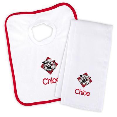 Louisville Cardinals Newborn & Infant Personalized Bib Burp Cloth Set