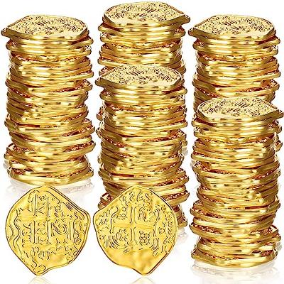  50 PCS Gold Coins & PU Leather Bag, DND Metal Coins, Fantasy  Coins Treasure for Board Games, Fake Coins As Game Tokens for Dungeons &  Dragons, Tabletop TTRPG Games Medieval Retro