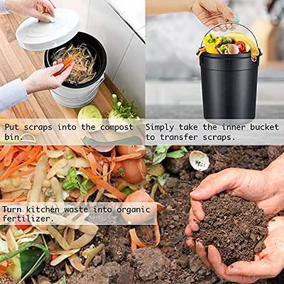 Small Kitchen Compost Bin Kitchen Waste Bin Household Countertop Container  Small Kitchen Compost Bin 3L Kitchen Waste Bin Household Countertop  Container With Lid For Rubbish 