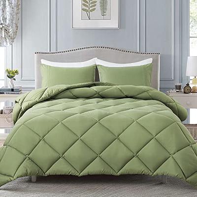 Comfort Spaces Vixie Reversible Comforter Set - Trendy Casual Geometric  Quilted Cover, All Season Down Alternative Cozy Bedding, Matching Sham