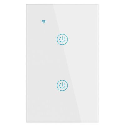 LIFX 1-Pole 2-Buttons Smart Wi-Fi Touch Light Switch, White, Works with  Alexa/Hey Google/HomeKit/Siri LFSPWHT1FUS - The Home Depot