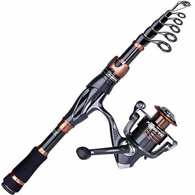 PLUSINNO Fishing Rod and Reel Combos, Bronze Warrior Toray 24-Ton Carbon  Matrix Telescopic Fishing Rod Pole, 12 +1 Shielded Bearings Stainless Steel  BB Spinning Reel, Travel Freshwater Fishing Gear - Yahoo Shopping