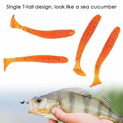 Orange Fishing Baits,Senko Worm,50 Pcs 5cm Soft Fishing Lures,Plastic Fishing  Bait T Tail Grub Worm Baits Fish Tackle Accessory 9 Colors(Orange) - Yahoo  Shopping