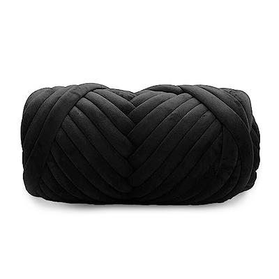 Thick Chunky Yarn Chunky Wool Yarn Bulky Yarn for Crocheting Arm Knitting Yarn Weight Yarn Knit Yarn for Knitted Blanket Mat Weaving Sweater Dark Blue