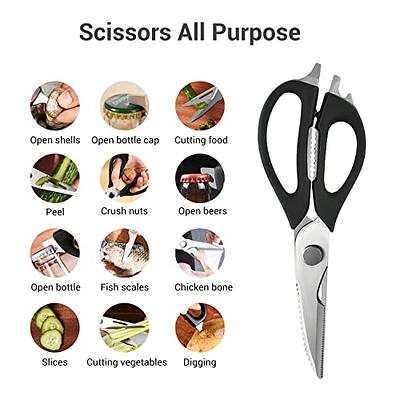 Kitchen Shears Multifunctional Come Apart with Magnetic Holder Ultra Sharp  Stainless Steel Kitchen Scissors - Yahoo Shopping